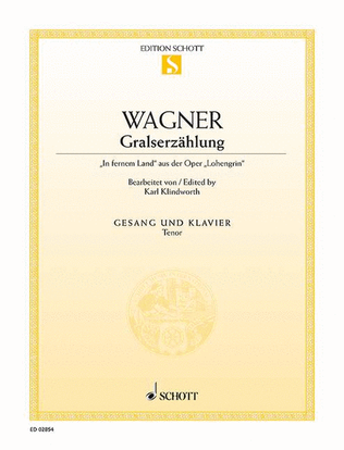 Book cover for Gralserzahlung "In fernem Land" from Lohengrin, WWV 75