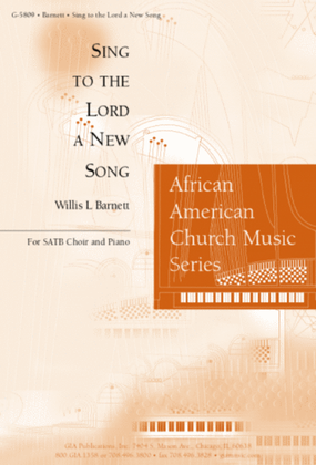 Book cover for Sing to the Lord A New Song