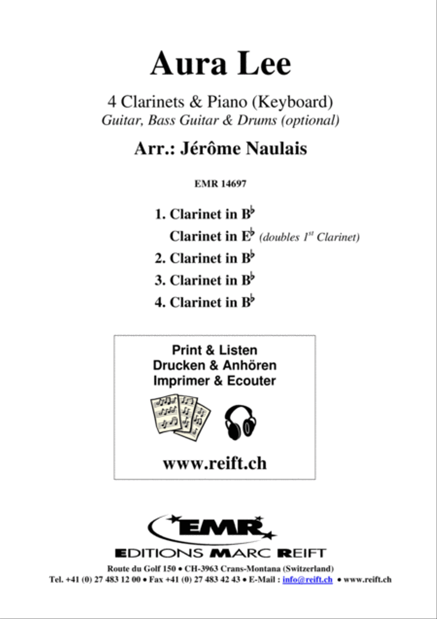 Aura Lee Aura Lee Clarinet scores gallery preview page 2