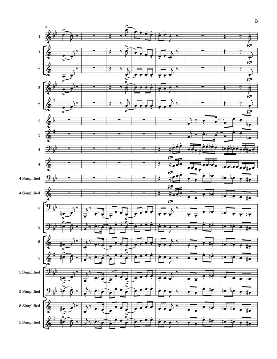 Nutcracker - Miniature Overture Small Ensemble scores gallery preview page 3