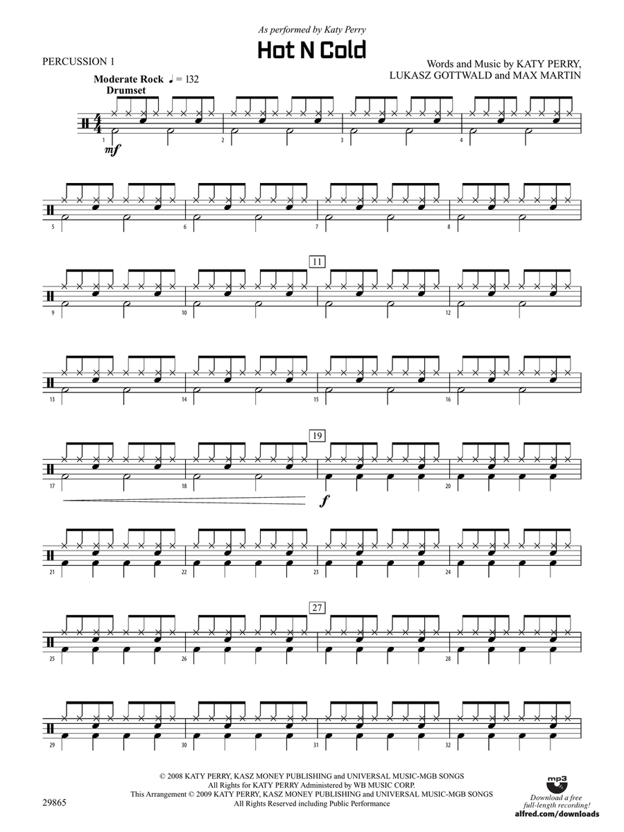 Hot N Cold: 1st Percussion
