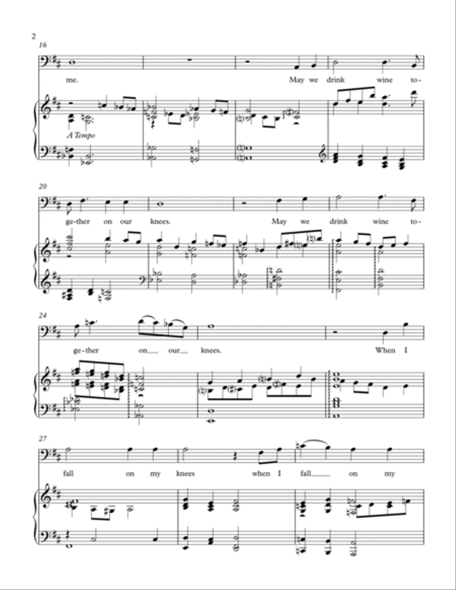 Communion Hymn: Let Us Break Bread Voice Solo scores gallery preview page 3