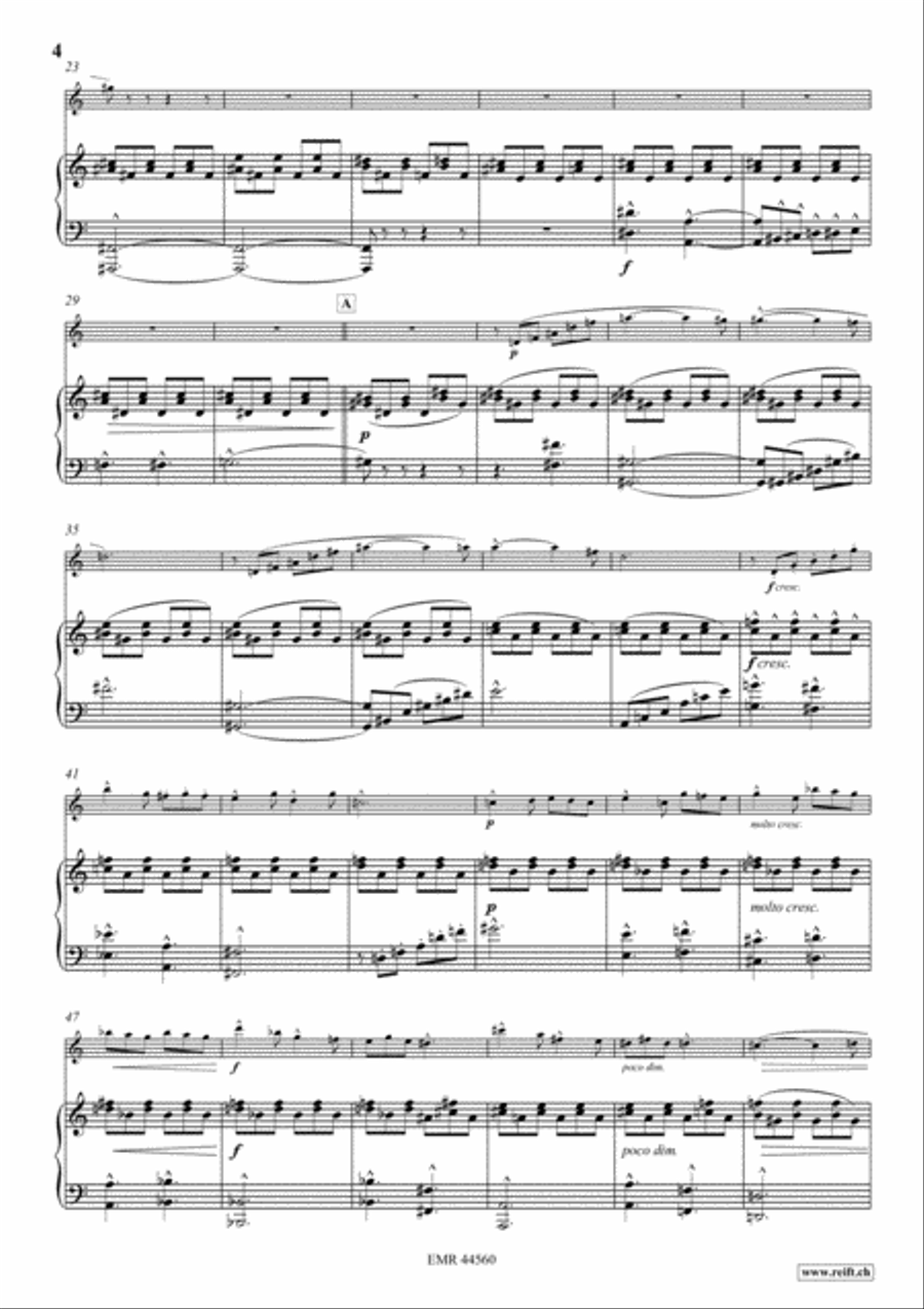 Scherzo Clarinet Solo scores gallery preview page 5