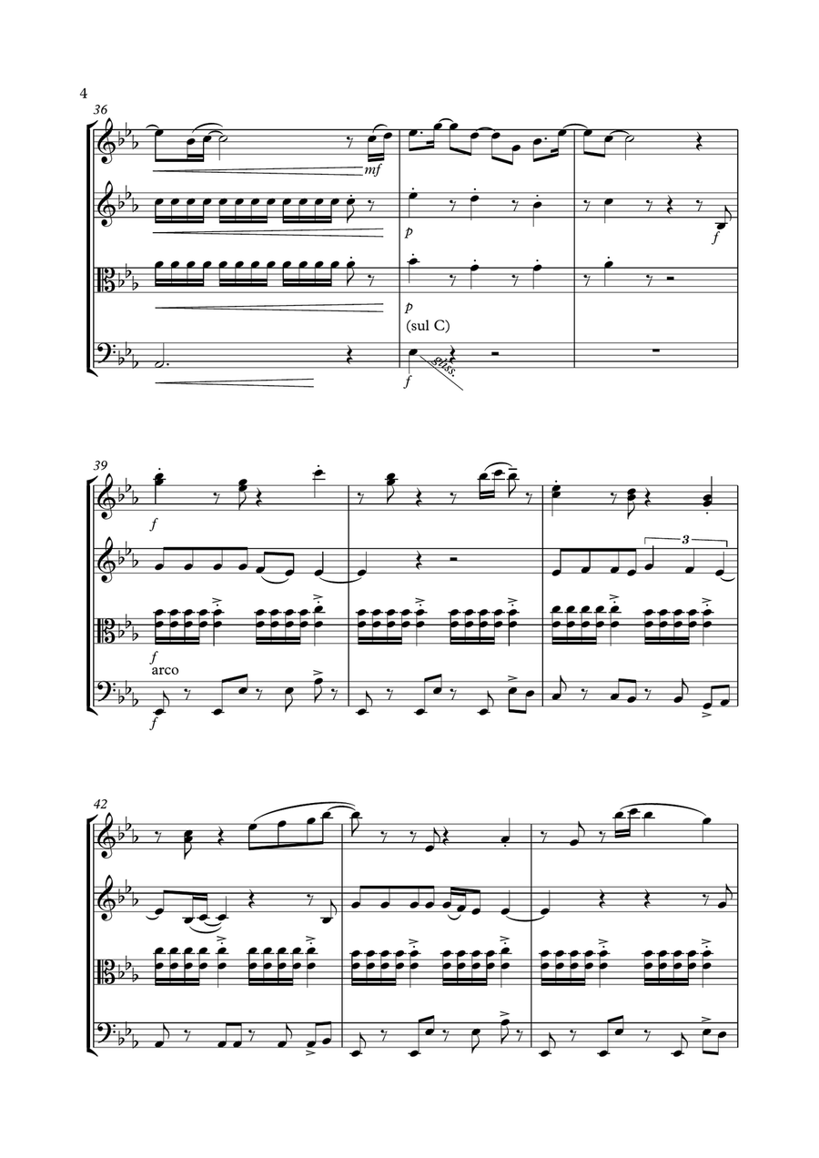 Symphony String Quartet scores gallery preview page 4