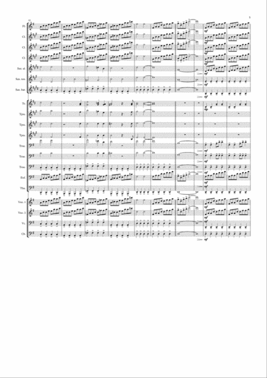 Uefa Champions League Team Concert Band scores gallery preview page 5
