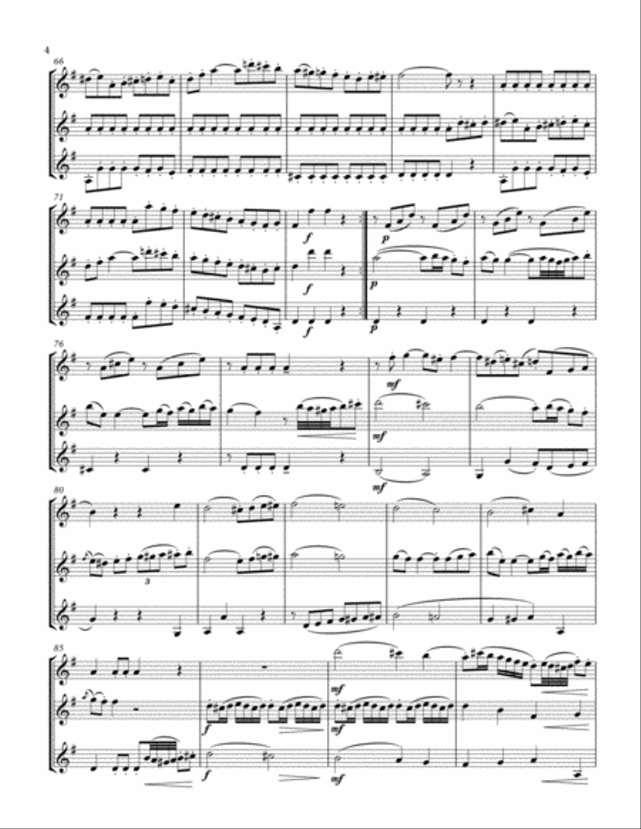 Trio in F Major for clarinet trio Clarinet Trio scores gallery preview page 4