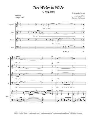 Book cover for The Water Is Wide (O Waly, Waly) (SATB)