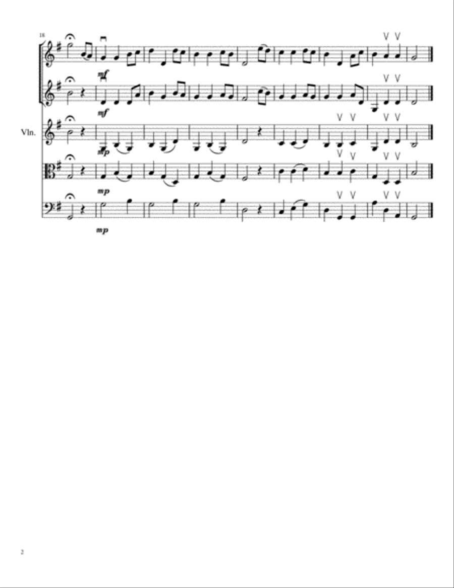 Minuet - For String Orchestra String Orchestra scores gallery preview page 2