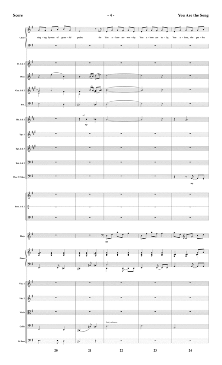 You Are the Song - Full Score Choir scores gallery preview page 4