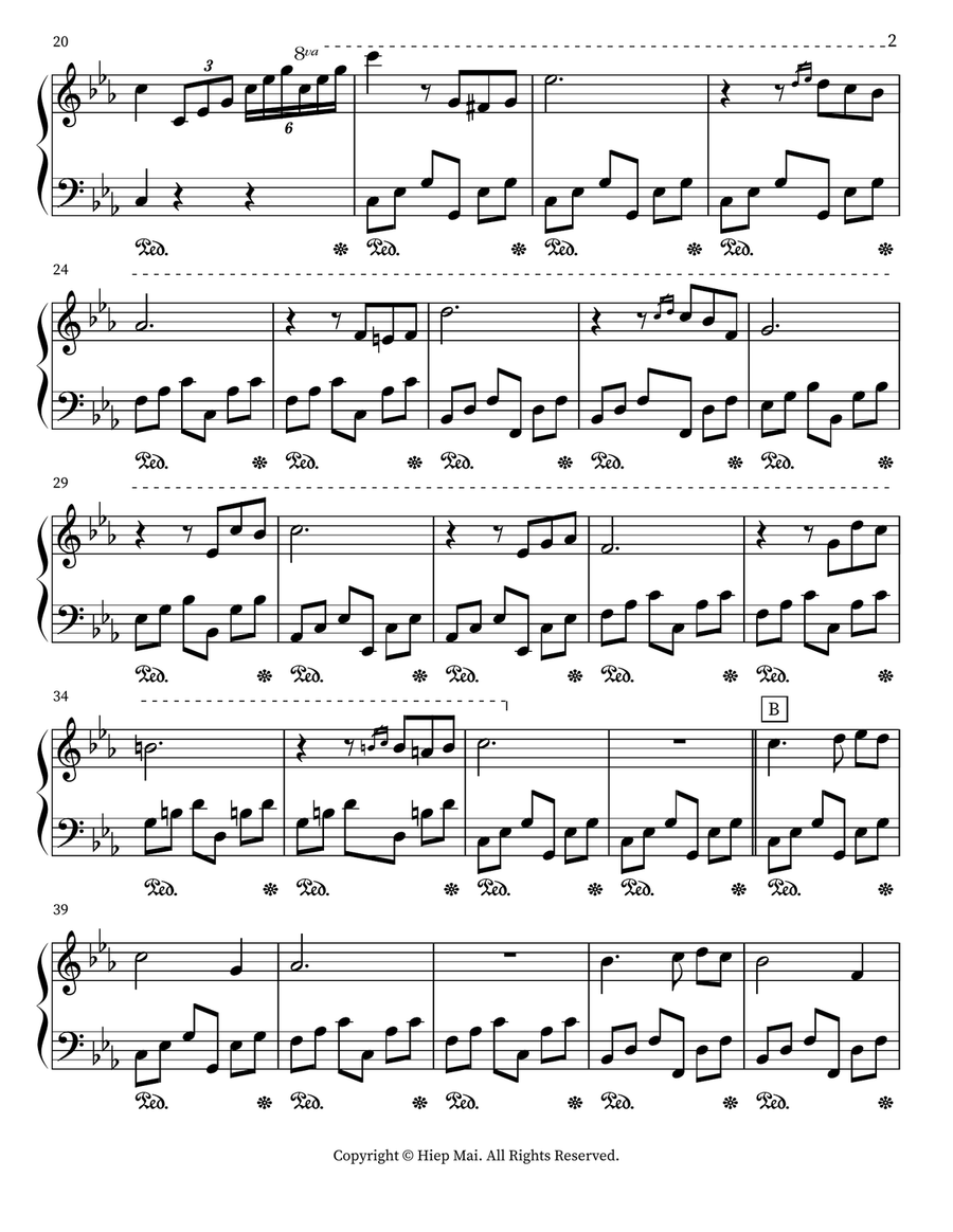 Waltz of Autumn Love Waltz of Autumn Love Piano scores gallery preview page 2
