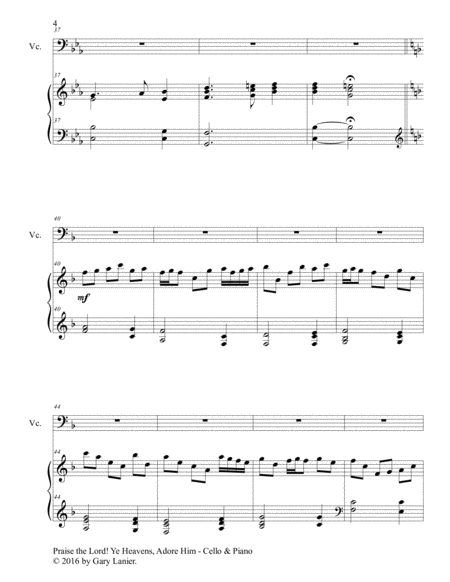 3 Hymns of Praise & Encouragement (Duets for Cello and Piano) image number null