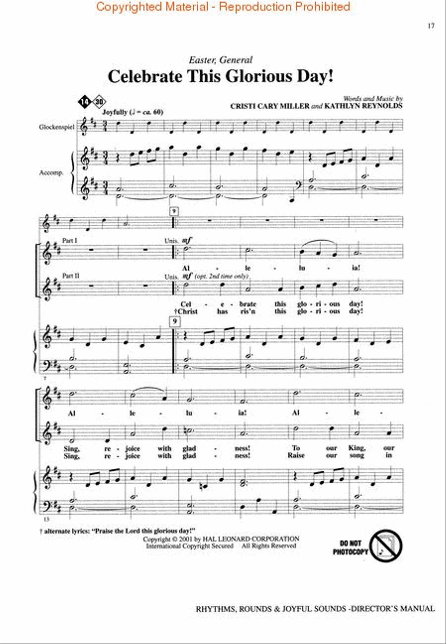 Rhythms, Rounds and Joyful Sounds Children's Choir scores gallery preview page 4