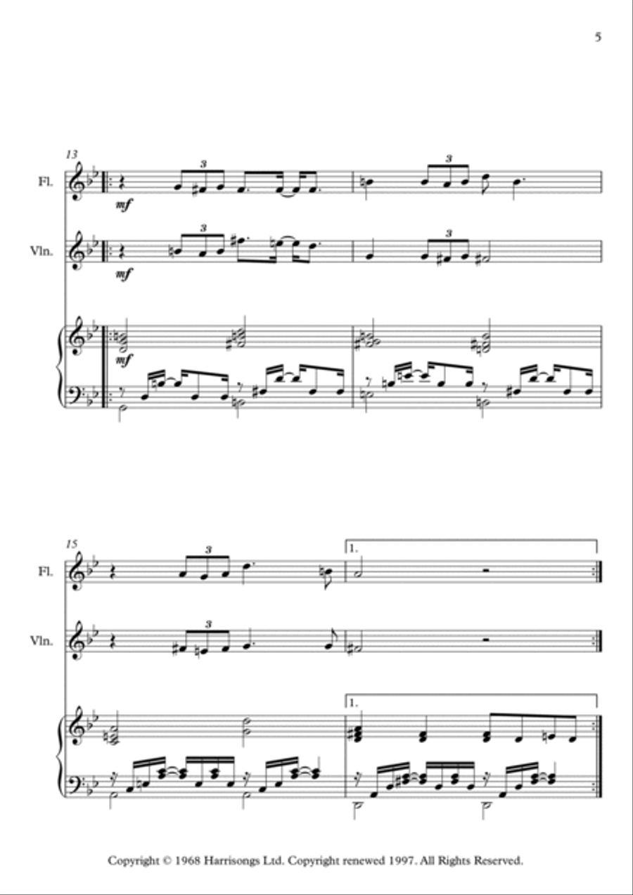 While My Guitar Gently Weeps Chamber Orchestra scores gallery preview page 5