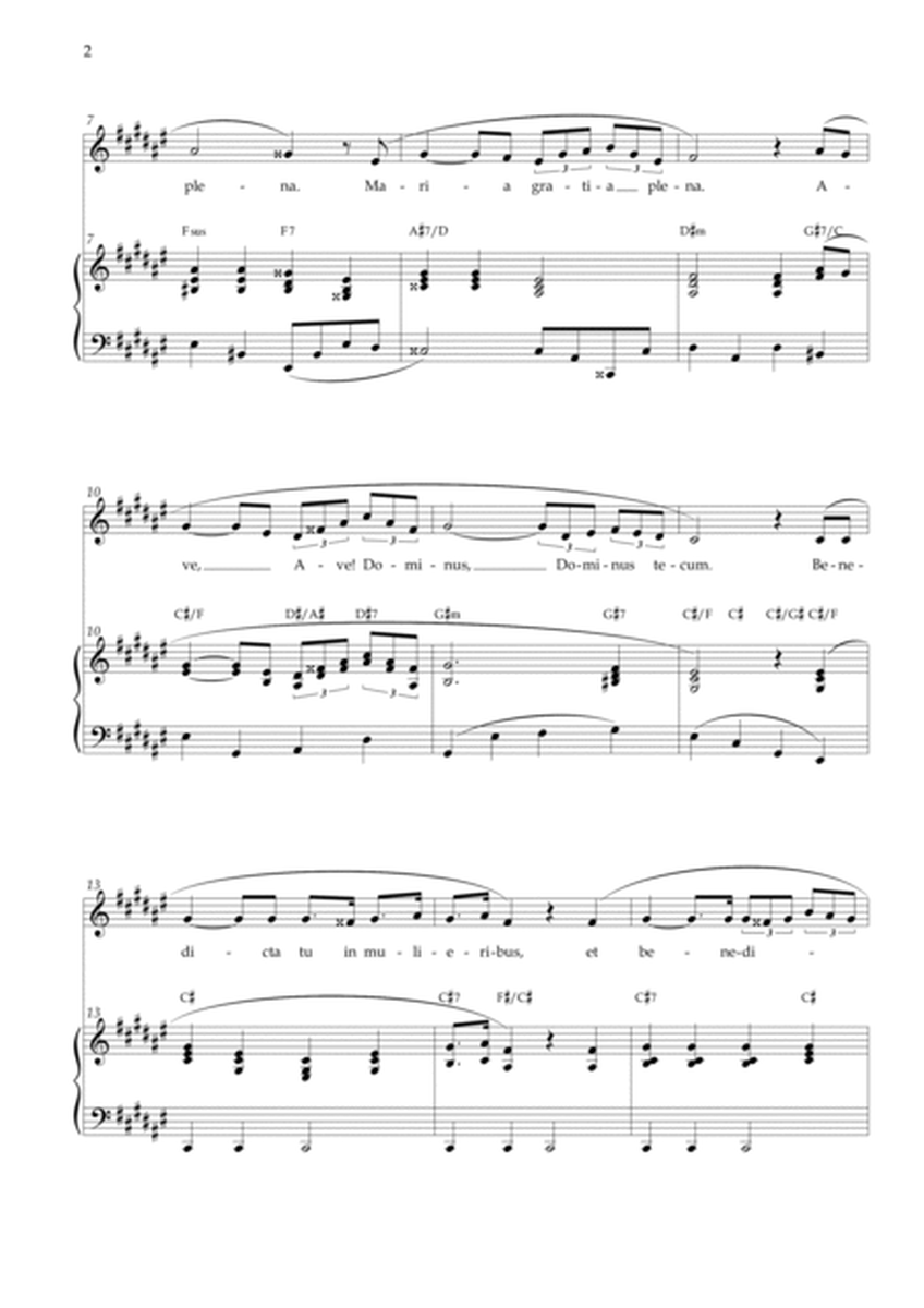 Ave Maria - Schubert F# Major Chords image number null