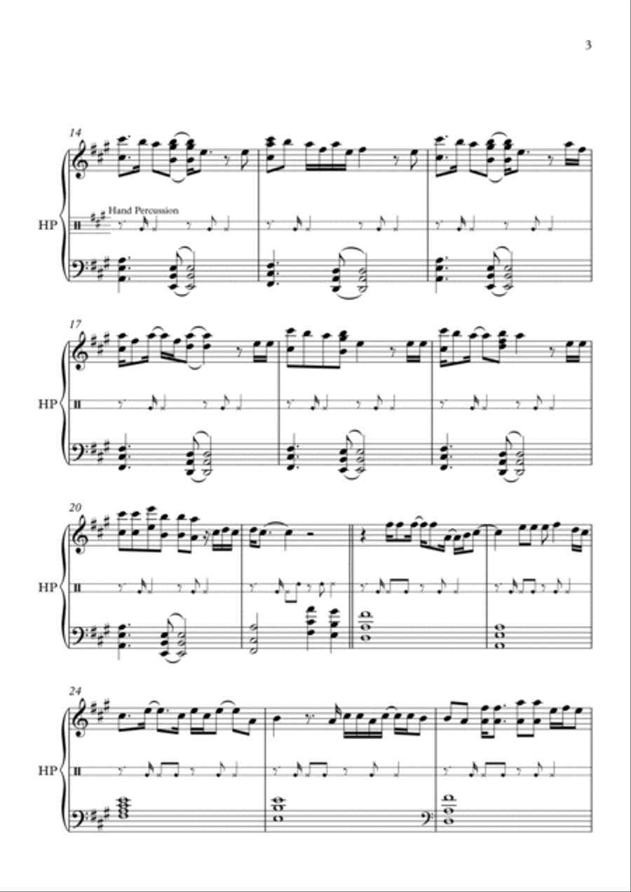 Never Let Me Go Never Let Me Go Harp scores gallery preview page 3