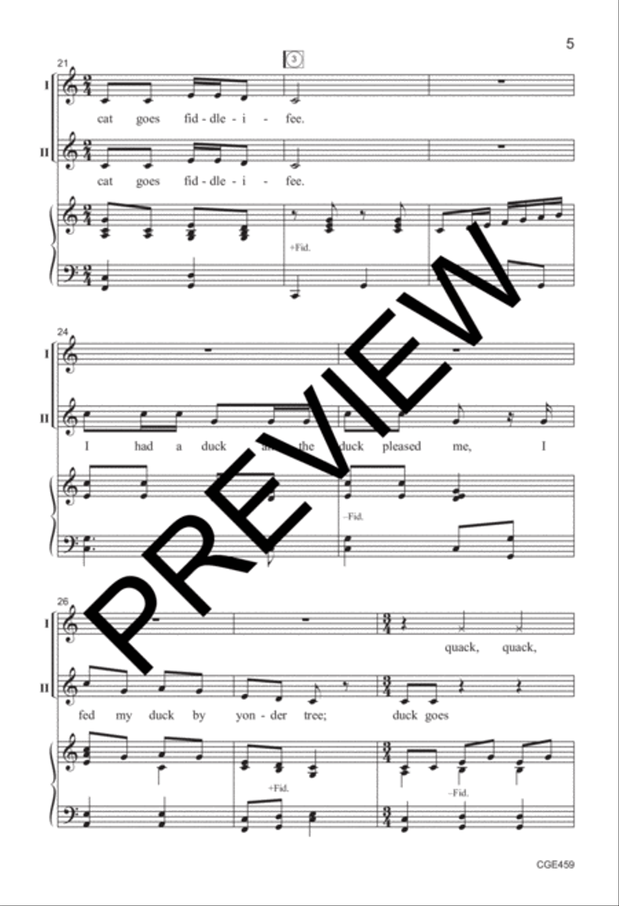 Barnyard Jamboree (Two-part) 2-Part scores gallery preview page 4
