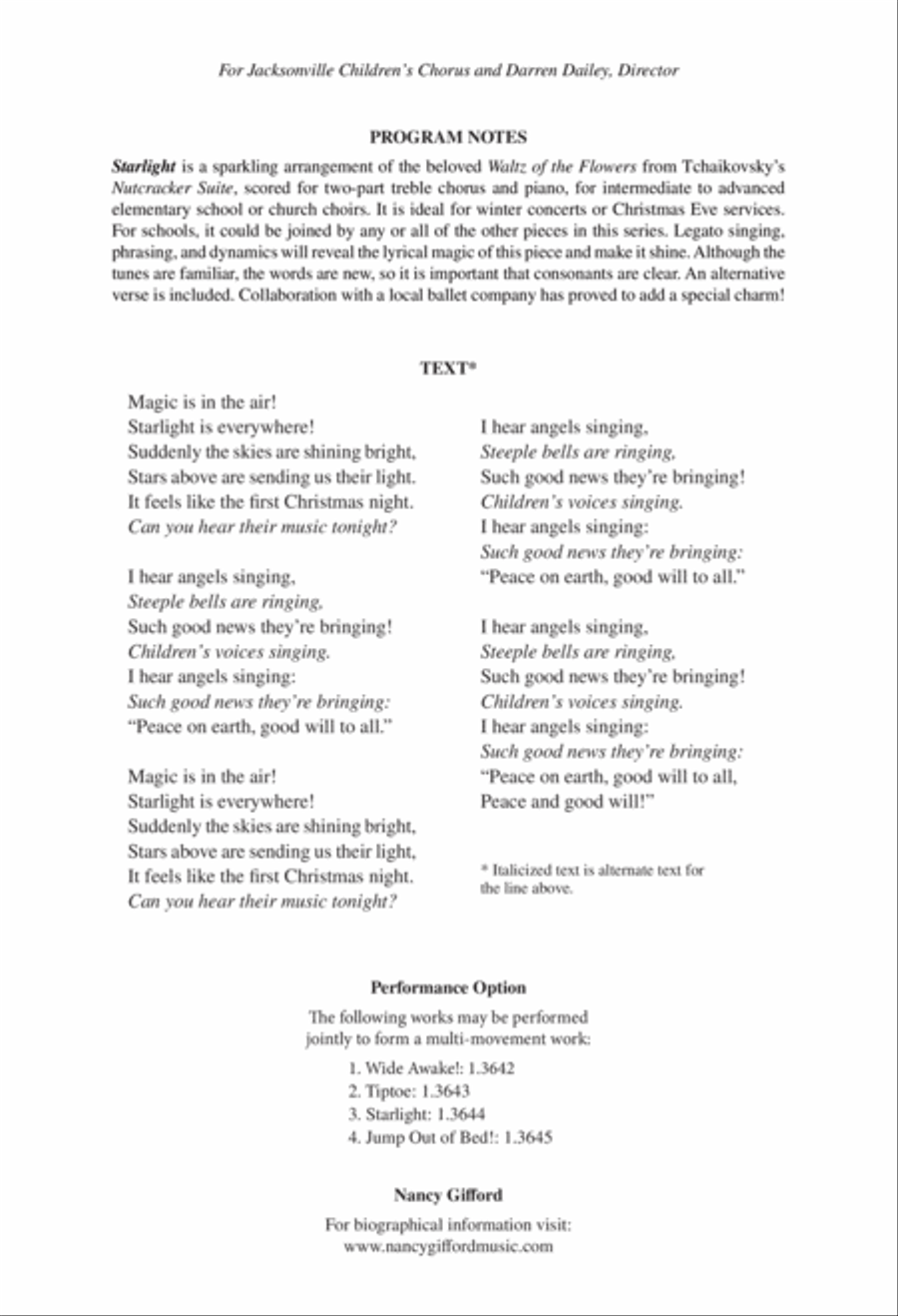 Starlight Unison Choir scores gallery preview page 2