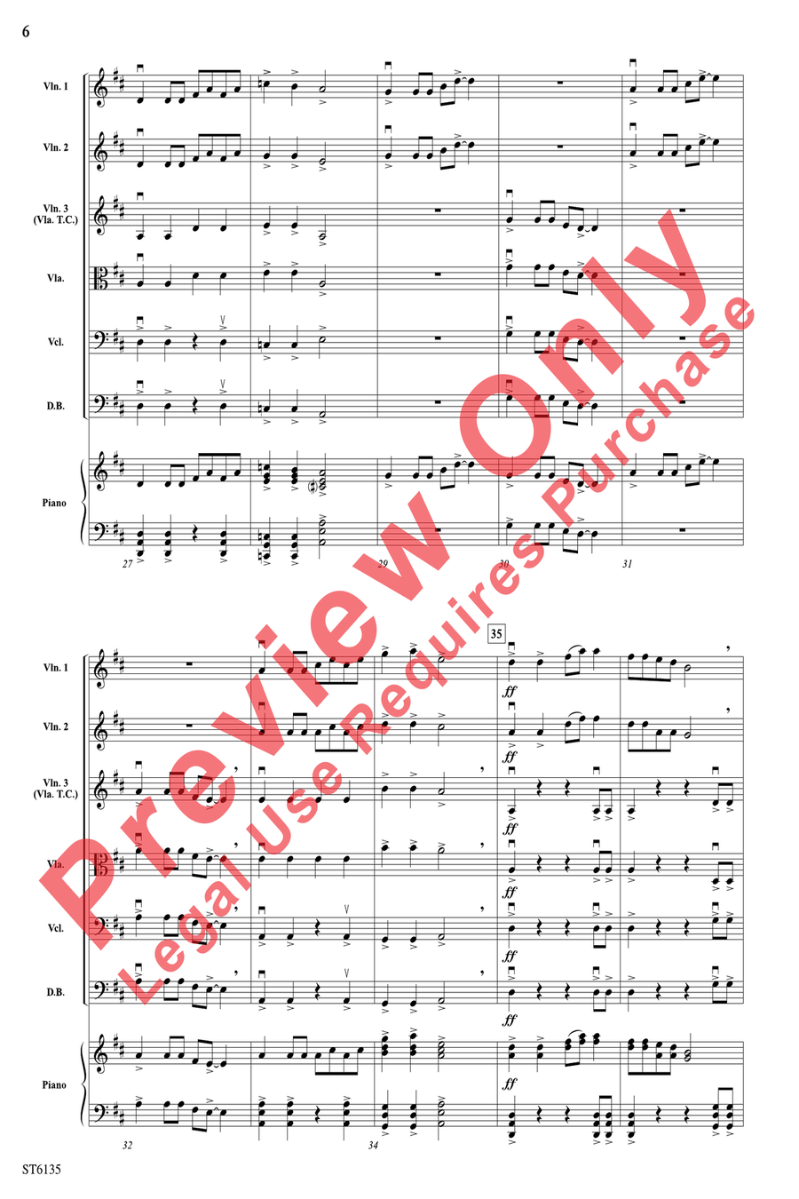 The Wild Western Frontier String Orchestra scores gallery preview page 6