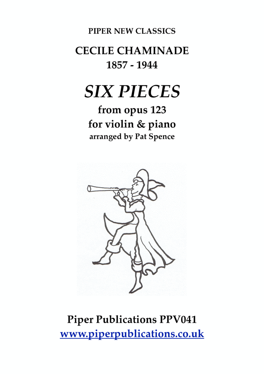 CECILE CHAMINADE: SIX PIECES FOR VIOLIN & PIANO Violin Solo scores gallery preview page 1