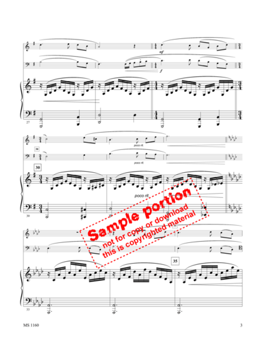 Jesus Paid It All Jesus Paid It All Piano Trio scores gallery preview page 3