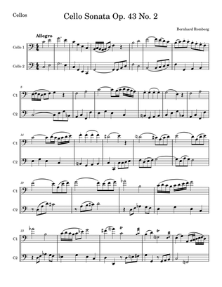 Cello Sonata Op. 43 No. 2
