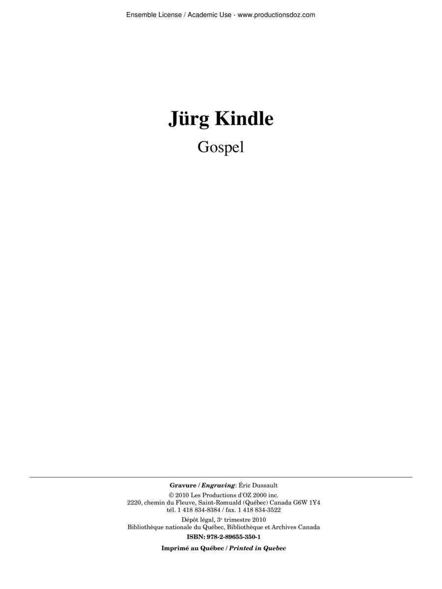 Gospel Gospel Guitar Ensemble scores gallery preview page 1