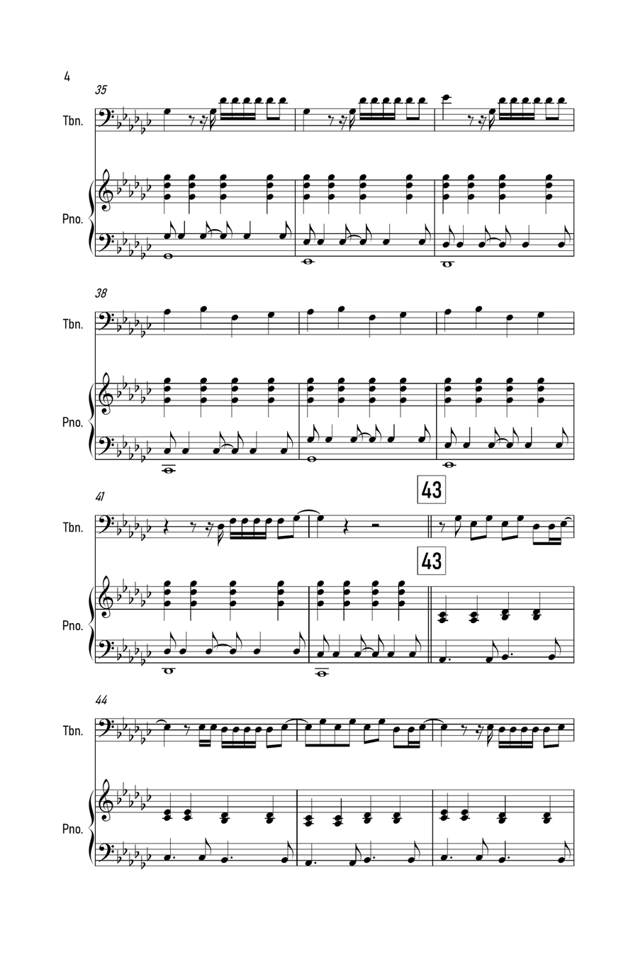 Exile Piano scores gallery preview page 4