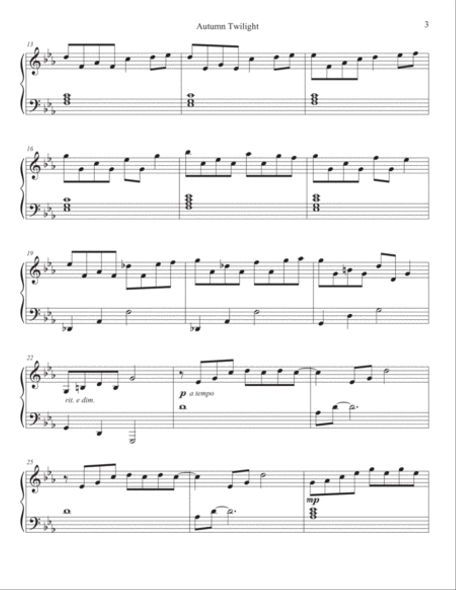 Musings in November Piano Book Piano Solo scores gallery preview page 3
