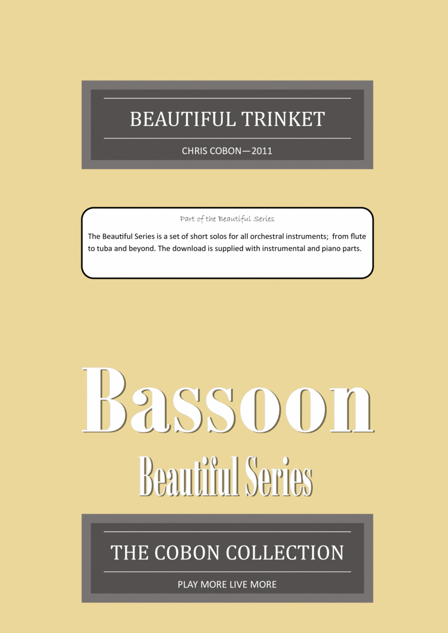 No.1 Beautiful Trinket for Bassoon Bassoon Solo scores gallery preview page 1