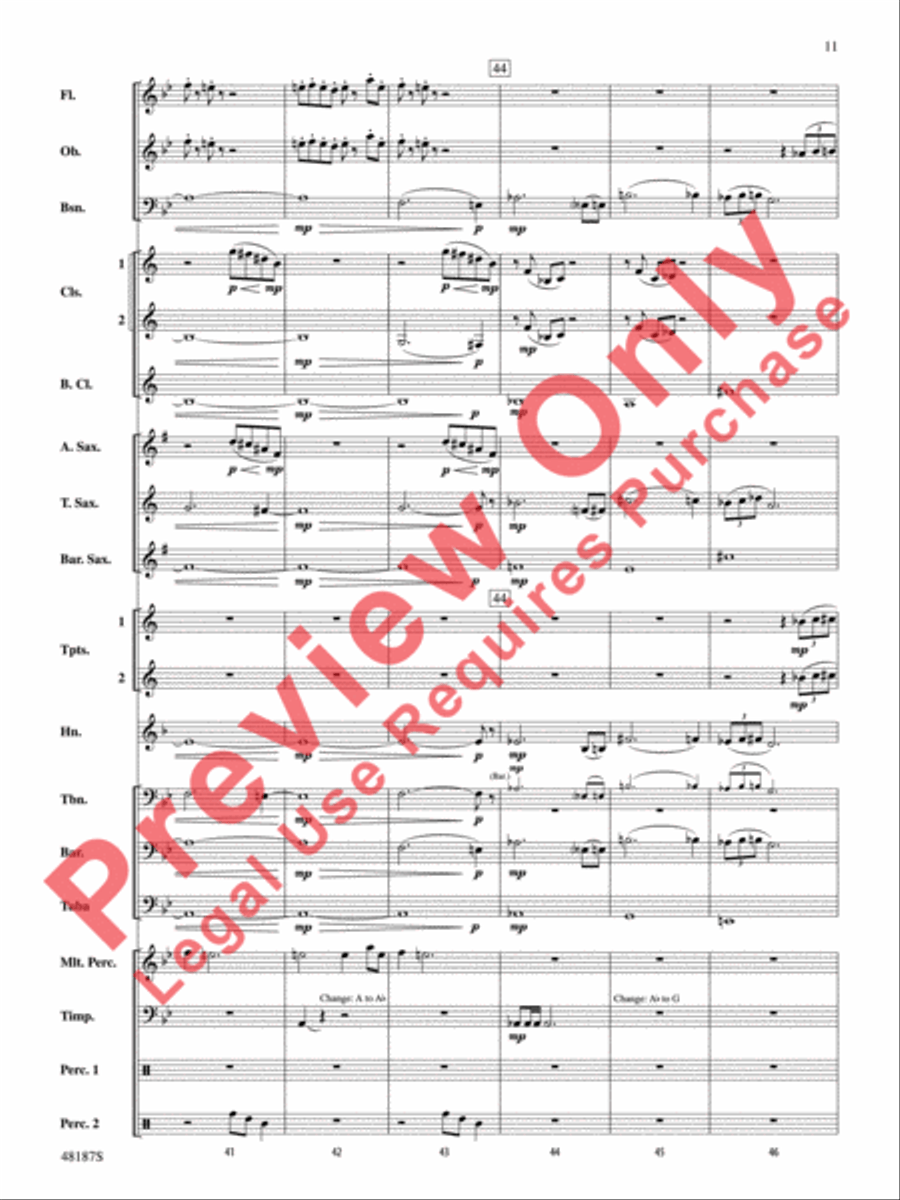 Fortaleza Concert Band scores gallery preview page 12