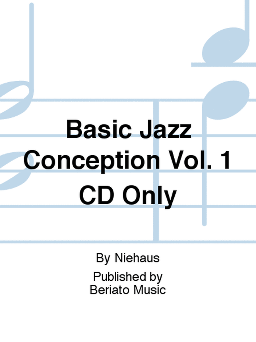 Basic Jazz Conception Vol. 1 CD Only