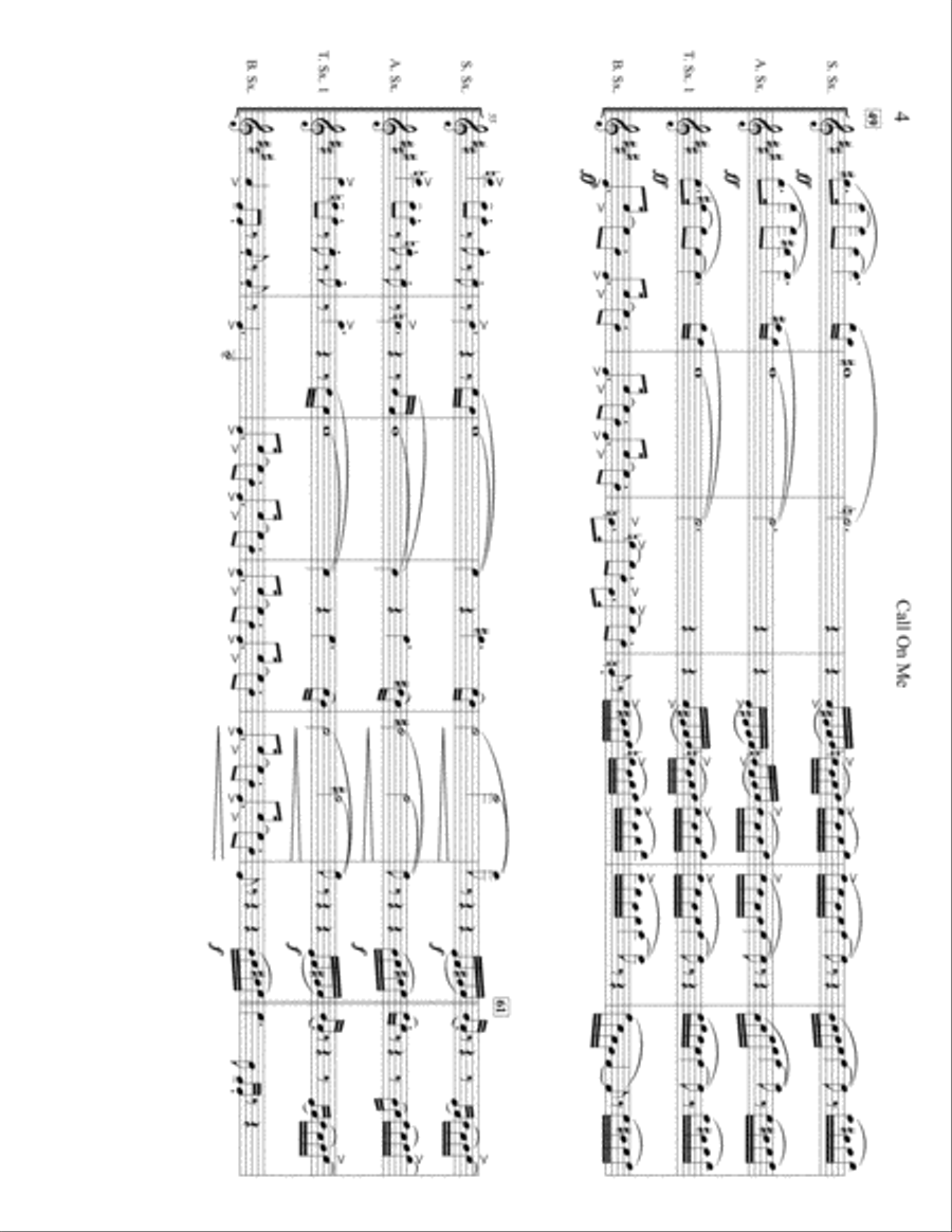 Call On Me Woodwind Quartet scores gallery preview page 5