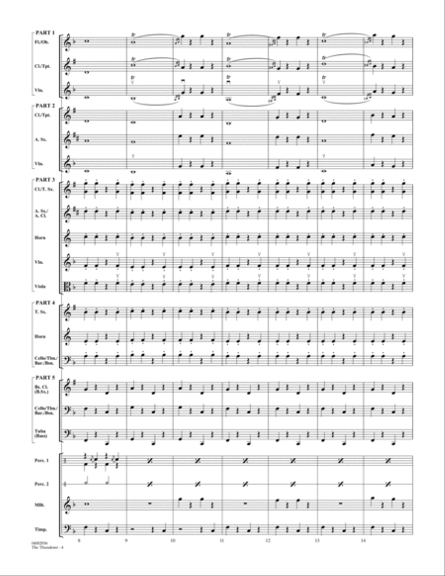 The Thunderer - Full Score Concert Band scores gallery preview page 3