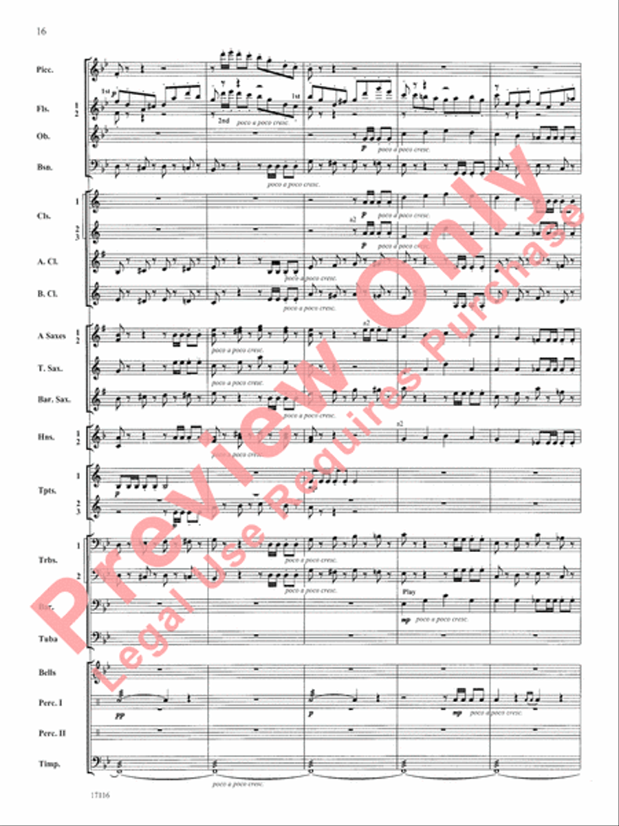 1812 Overture Concert Band scores gallery preview page 17