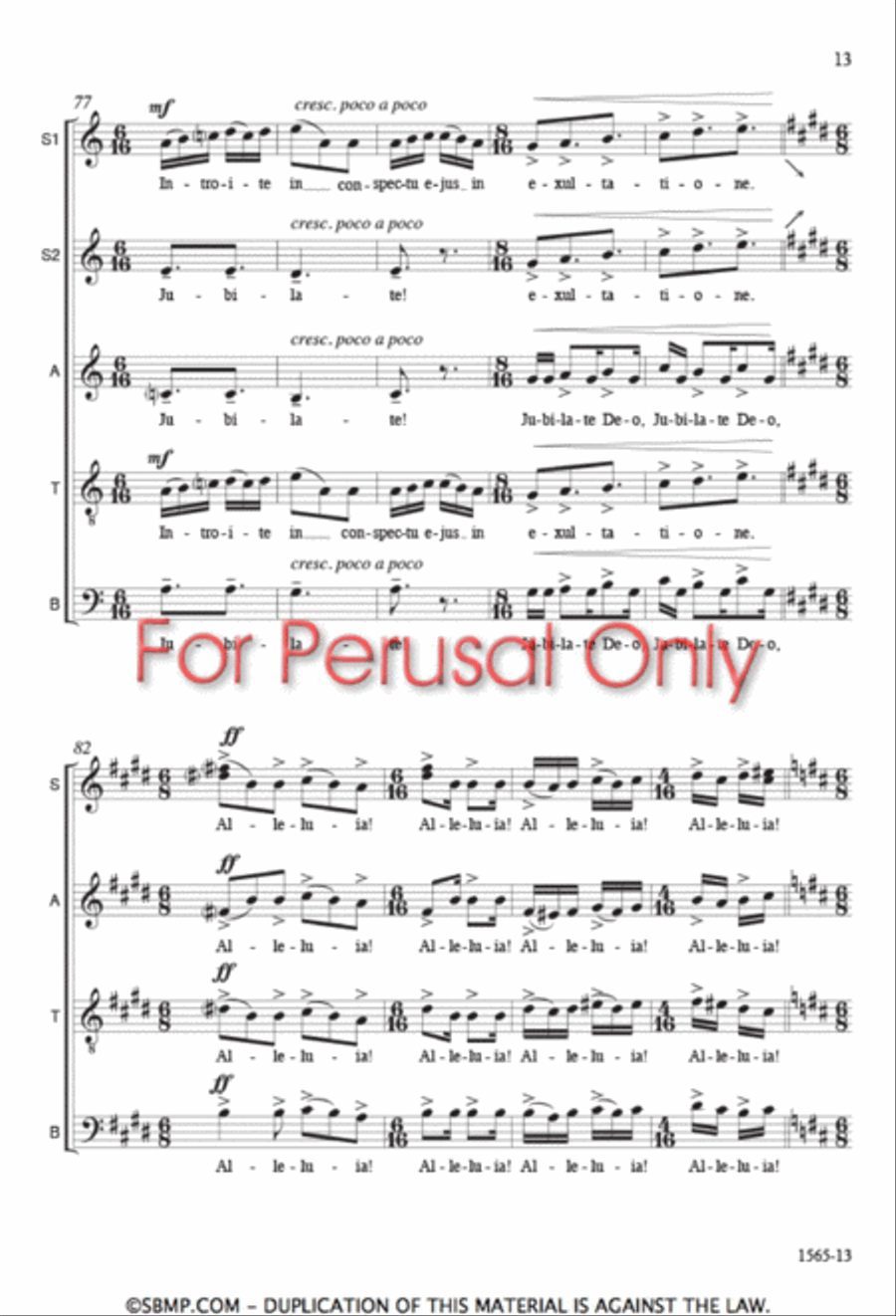 Benedicamus Domino Benedicamus Domino 4-Part scores gallery preview page 12
