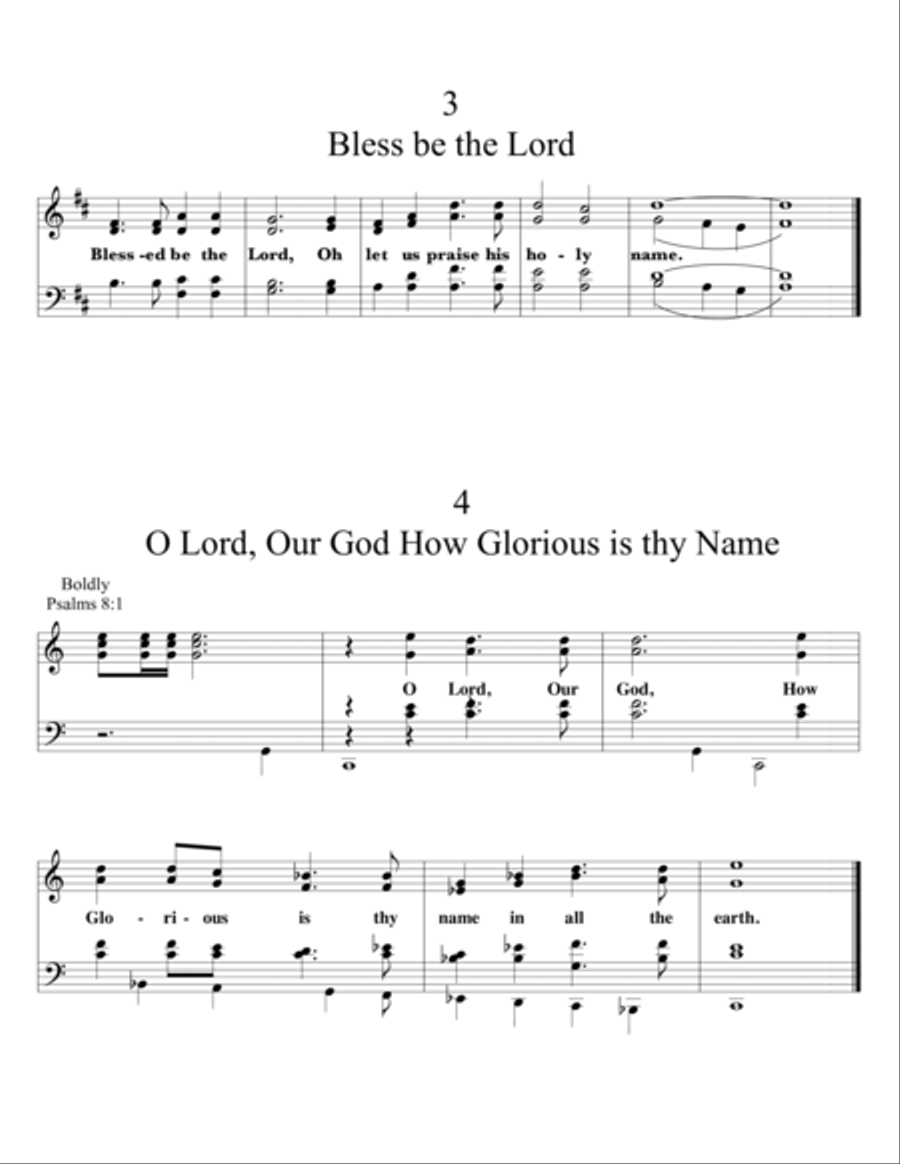 Beginning, Middle and Ending 4-Part scores gallery preview page 6