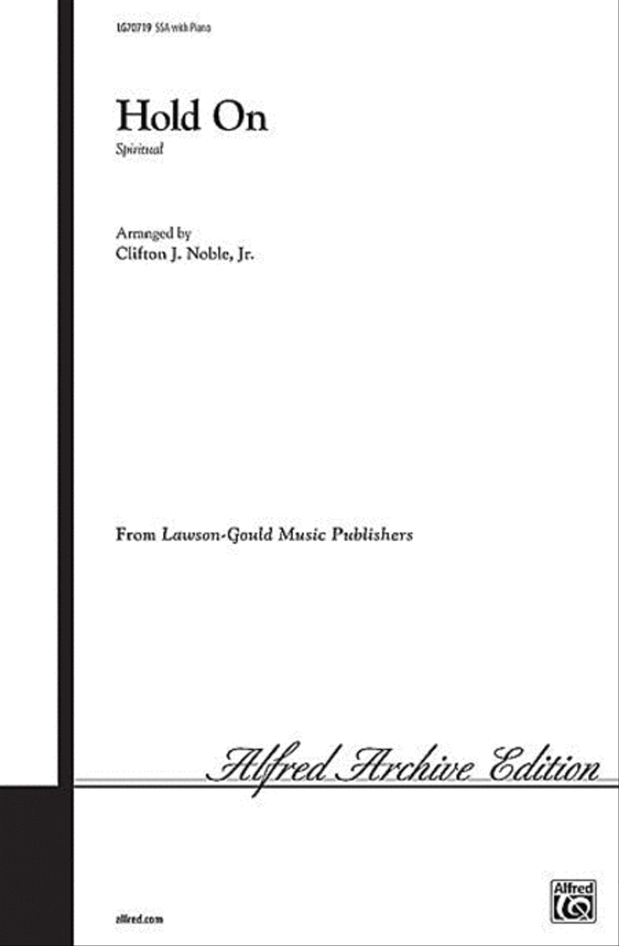 Hold On Women's Choir scores gallery preview page 1