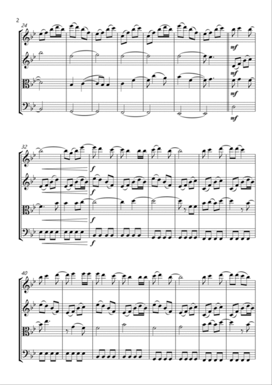 Hoppipolla Hoppipolla String Quartet scores gallery preview page 2