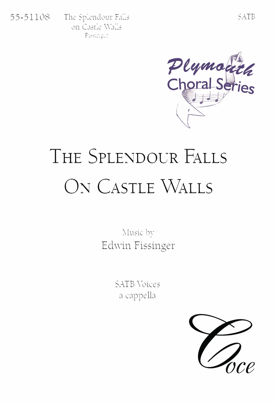 The Splendor Falls On Castle Walls 4-Part scores gallery preview page 1