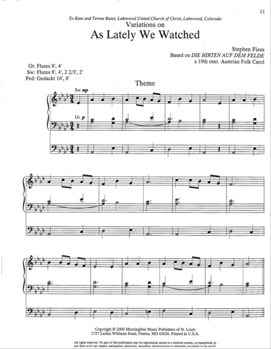 Variations on Two Christmas Carols Organ scores gallery preview page 4