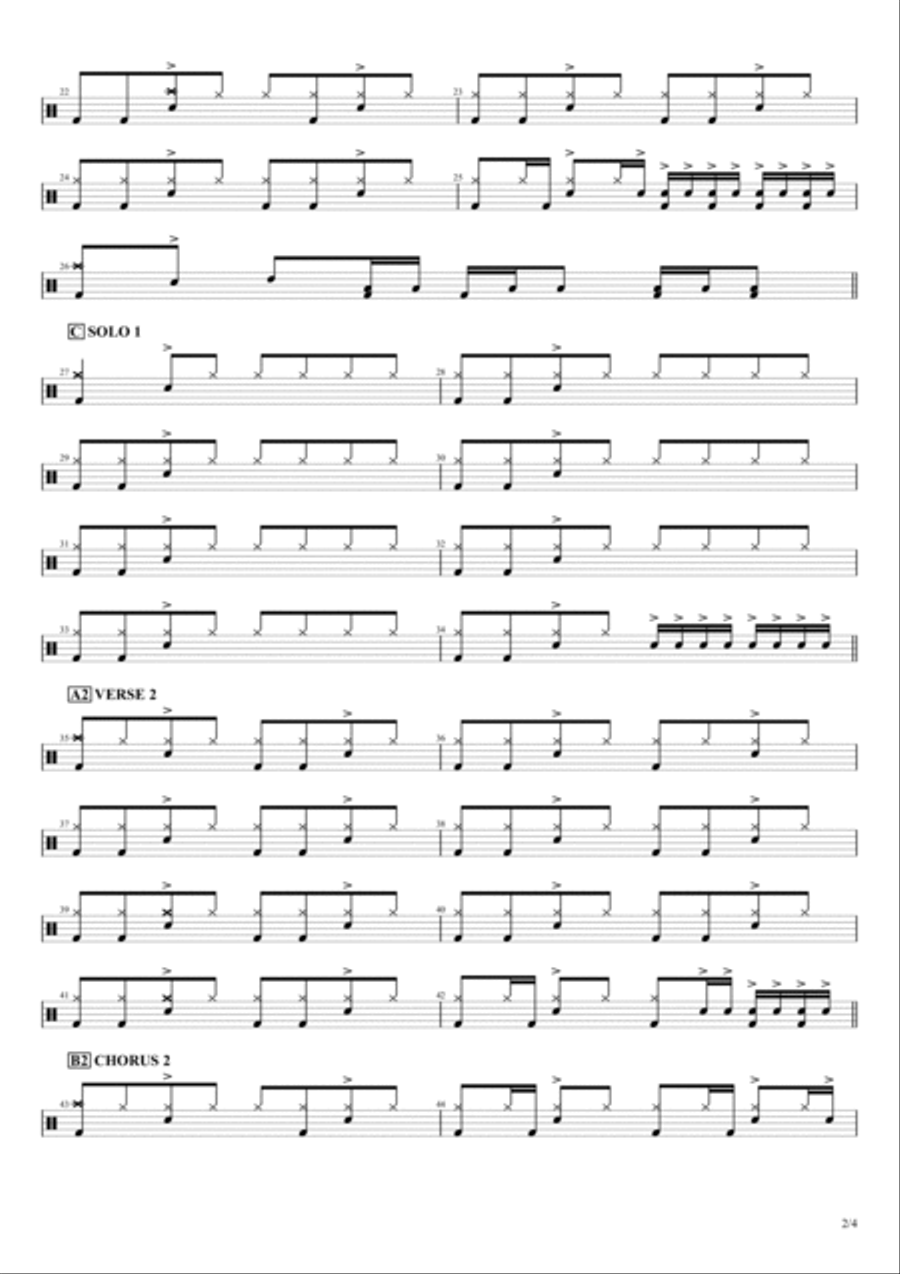 The Joker The Joker Drum Set scores gallery preview page 2