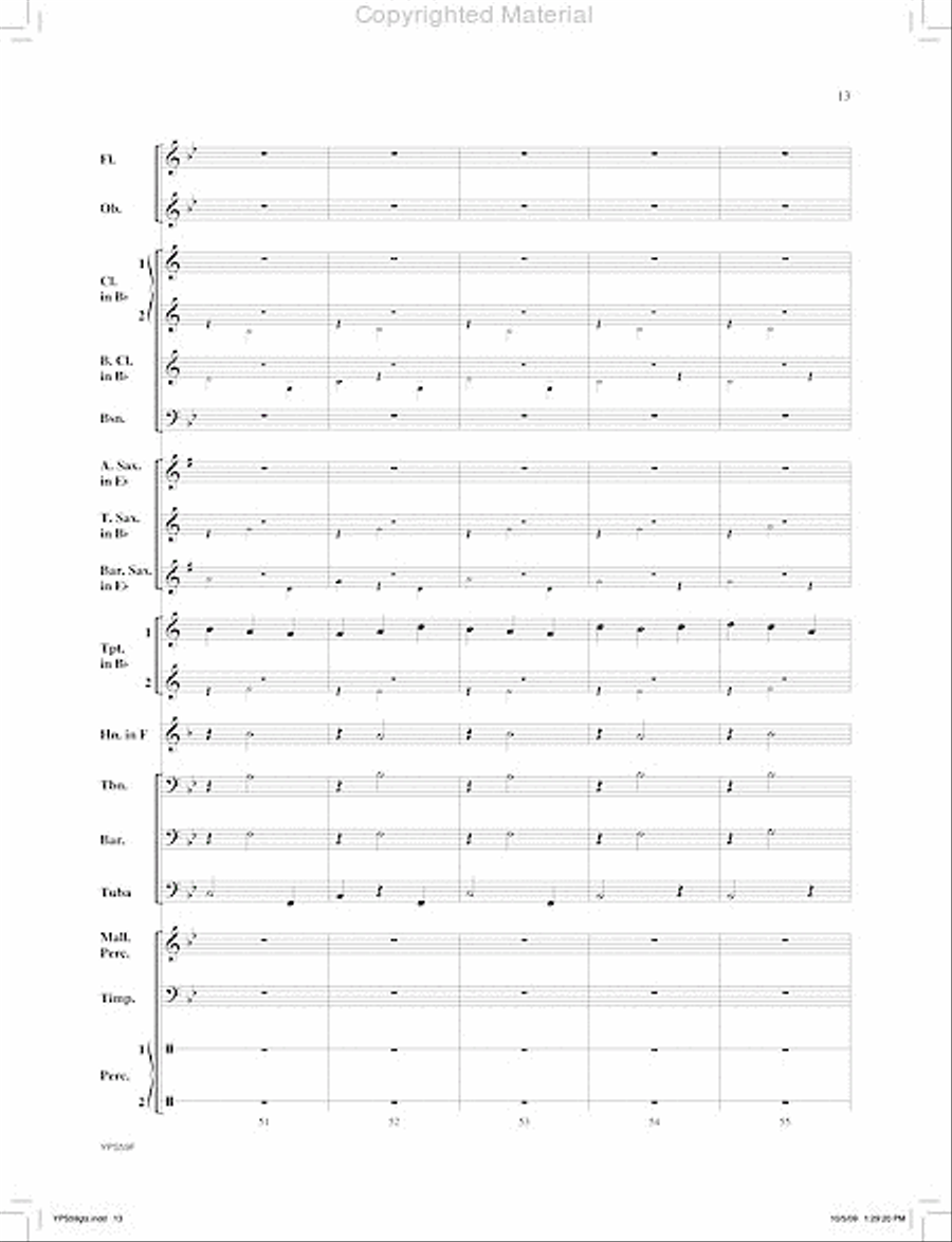 Selections from H.M.S Pianofore Concert Band scores gallery preview page 14