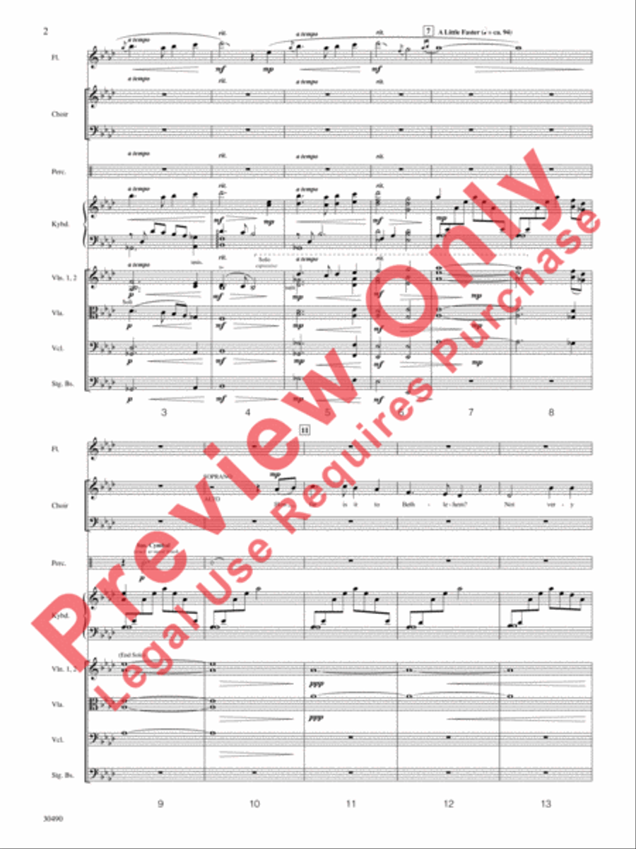 How Far Is It to Bethlehem? Choir scores gallery preview page 3