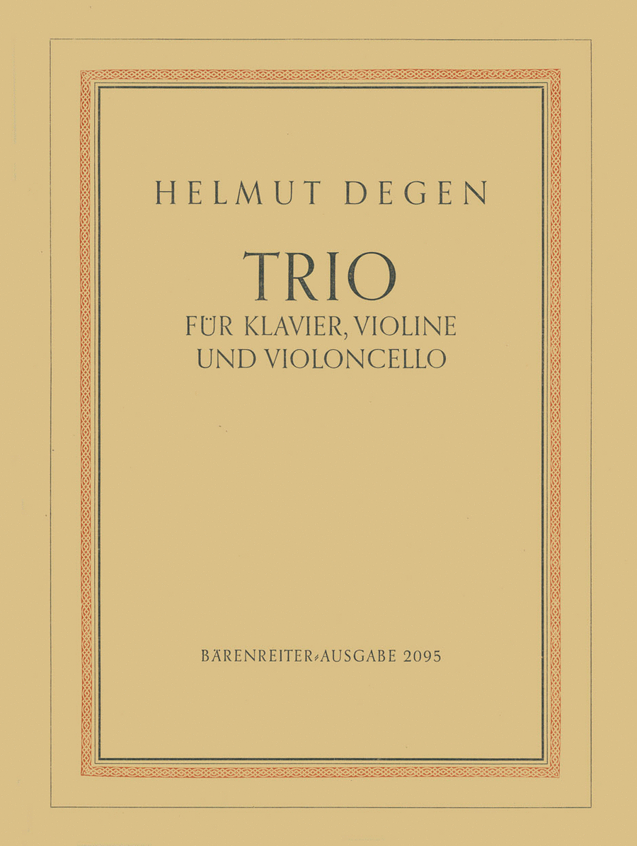 Trio for Violin, Violoncello and Piano (1946) Piano Trio scores gallery preview page 1