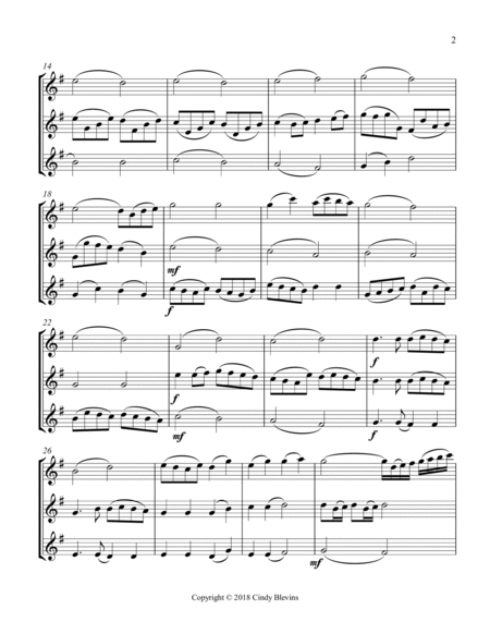 Pachelbel's Canon, for Two Clarinets and Bass Clarinet image number null