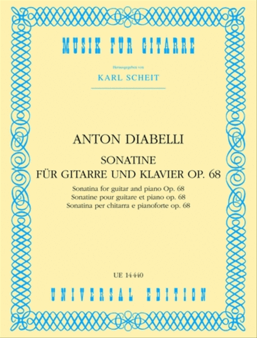 Guitar Sonata, Op. 68 (Scheit) Chamber Music scores gallery preview page 1
