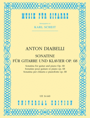 Book cover for Guitar Sonata, Op. 68 (Scheit)