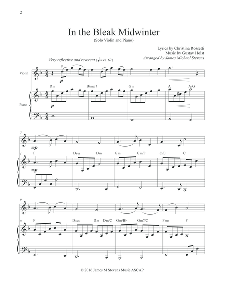 In the Bleak Midwinter - VIOLIN image number null