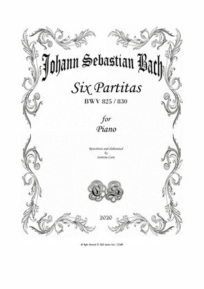 Book cover for Six Bach's Piano Partitas