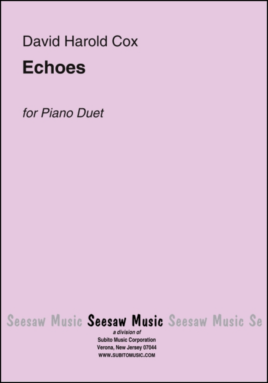 Echoes Echoes Piano Duet scores gallery preview page 1